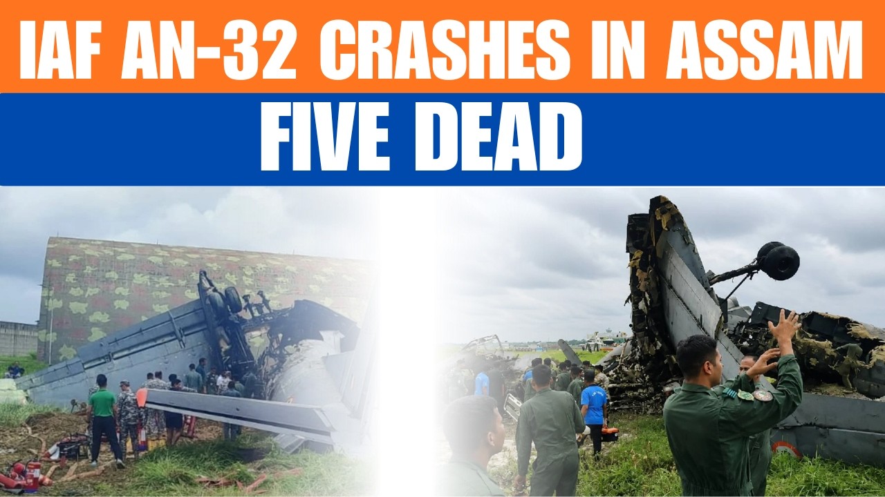 IAF AN-32 Crashes in Assam&rsquo;s Jorhat, Five Personnel Killed in Tragic Accident