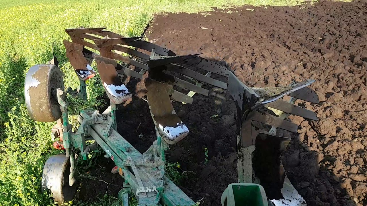 Fendt 413 Vario mit 4schaar Pflug
