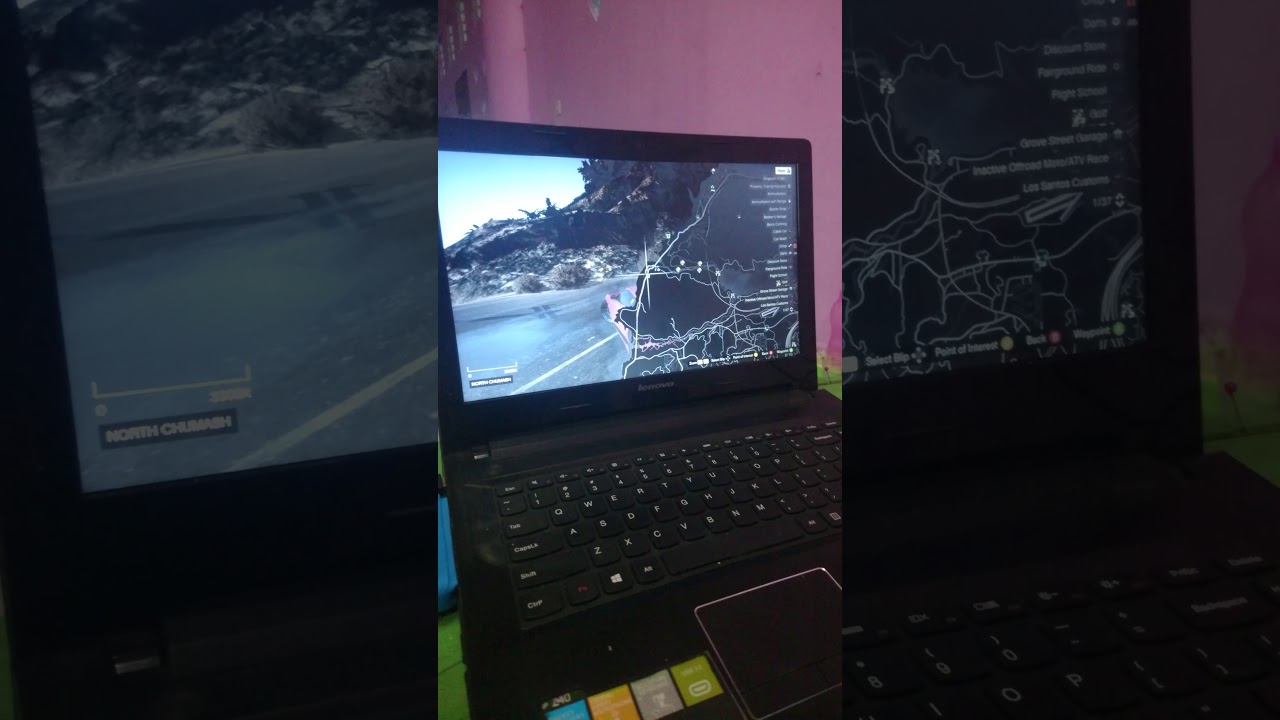 GTA V on lenovo z50-70 core i74510u GT840m set high