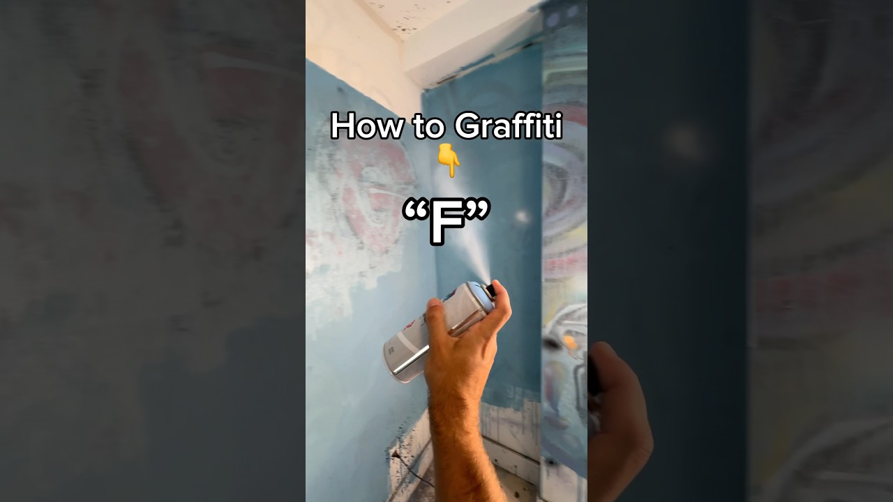 How to easy graffiti letter &ldquo;F&rdquo;👈#graffitialphabet