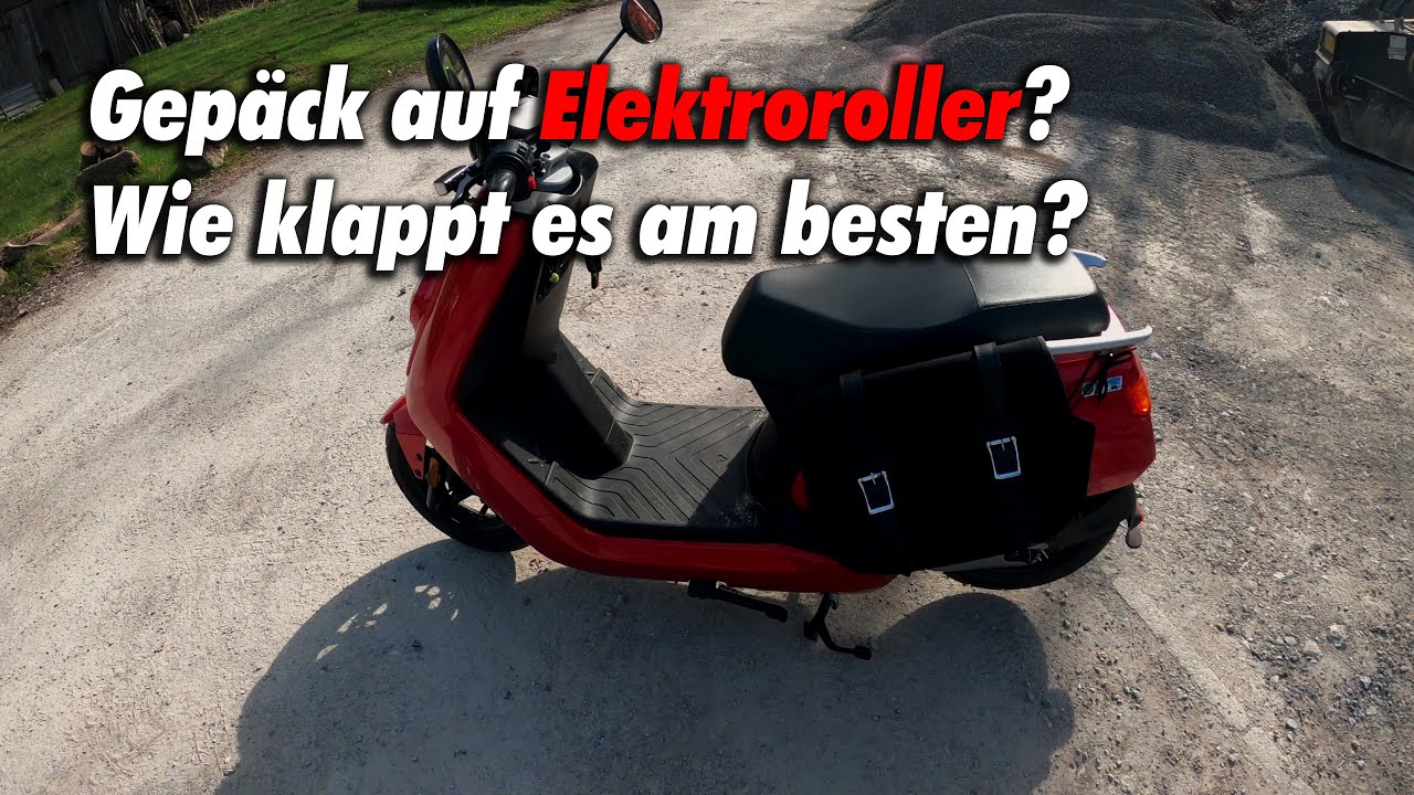 Gepäck transportieren auf E Roller NIU N1S - wie geht das?
