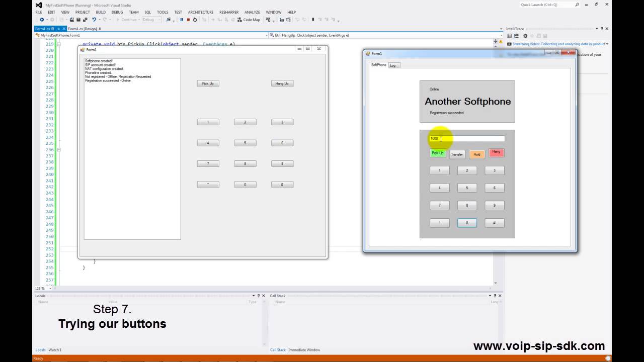 #2 How to develop a softphone by using Ozeki VoIP SIP SDK - Tutorial Part 2