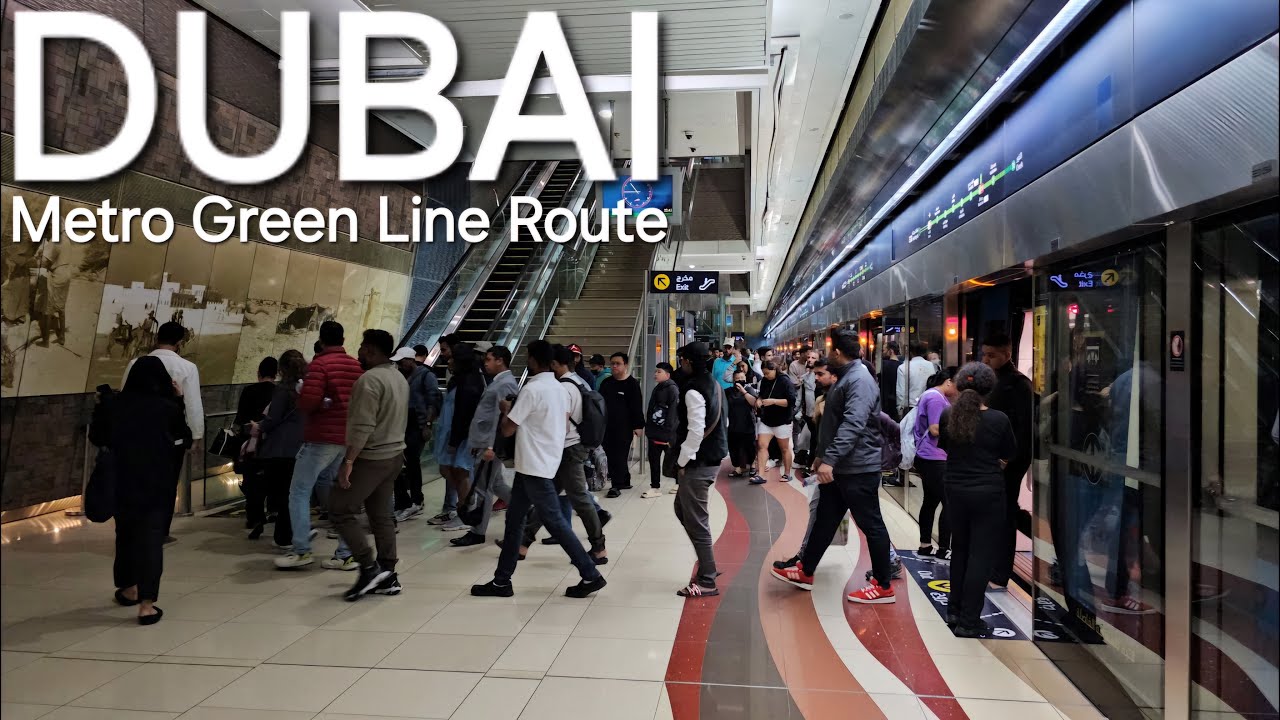Dubai metro ride 