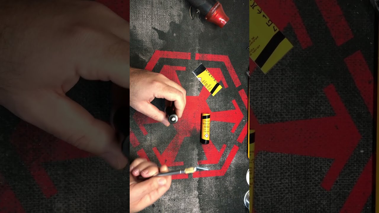 How to add a custom heatshrink wrap to an 18650 battery