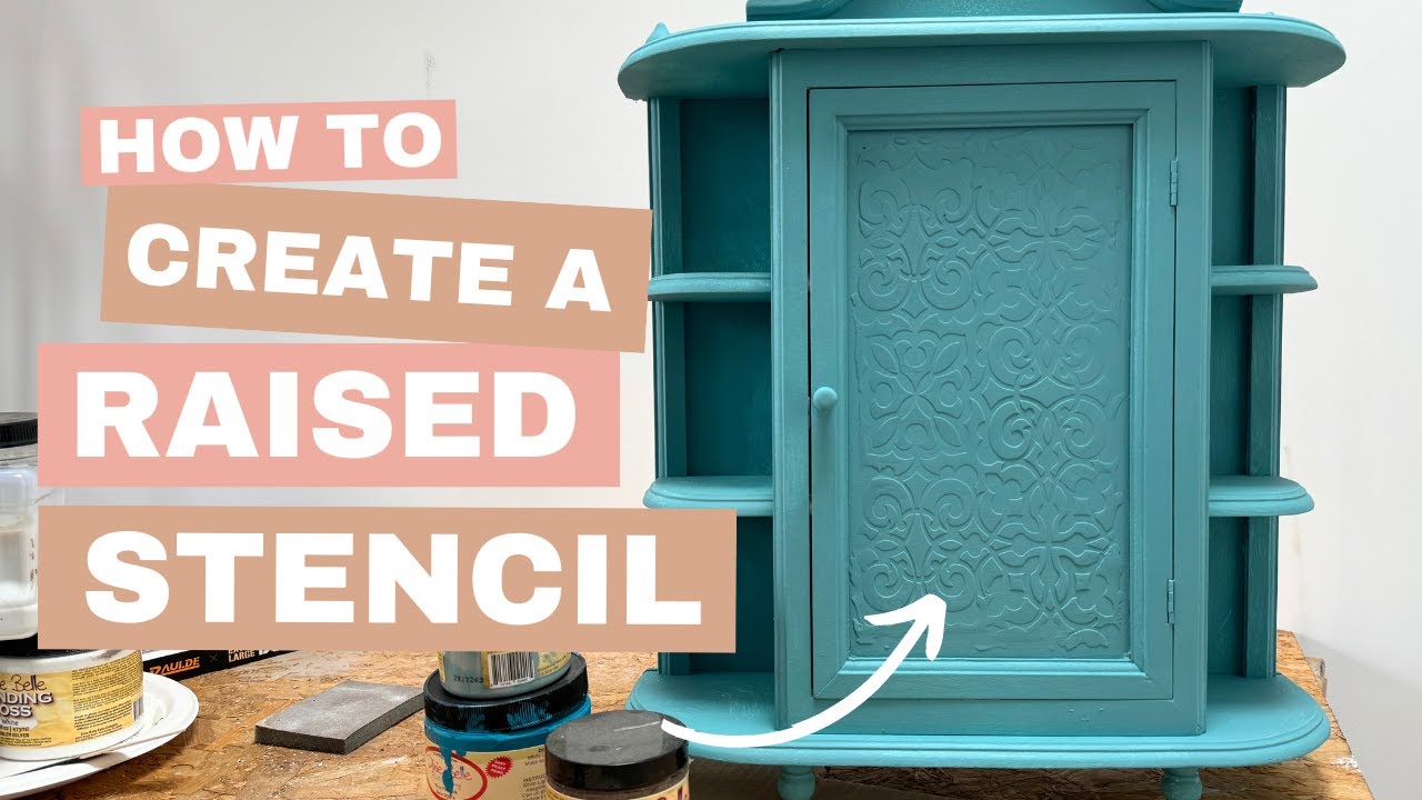How to create a raised stencil on a piece of furniture (and how not to!)