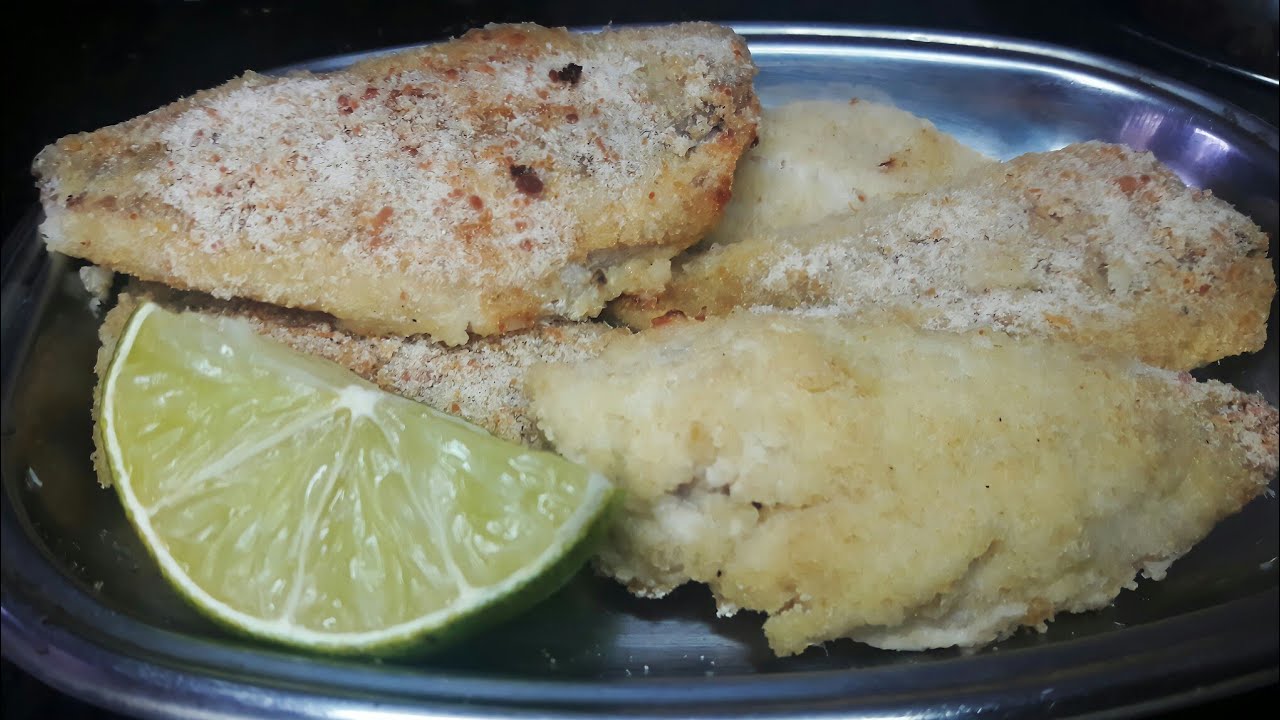 FILÉ DE PEIXE EMPANADO NO FORNO - Delicioso e sem fritura.