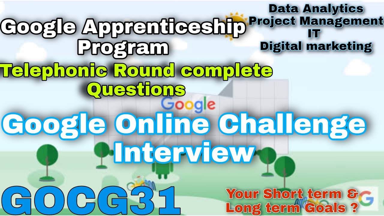 Telephonic Round Google's Interview Questions (GOCG31) | Google Apprenticeship program