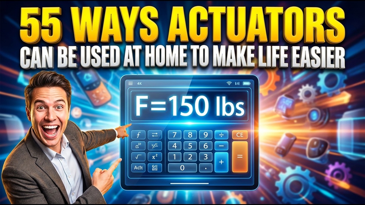55 Ways actuators can be used at home to make life easier