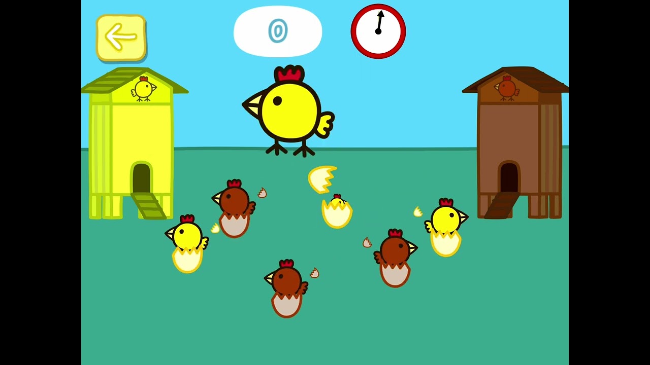 Playing Happy Mrs Chicken Game