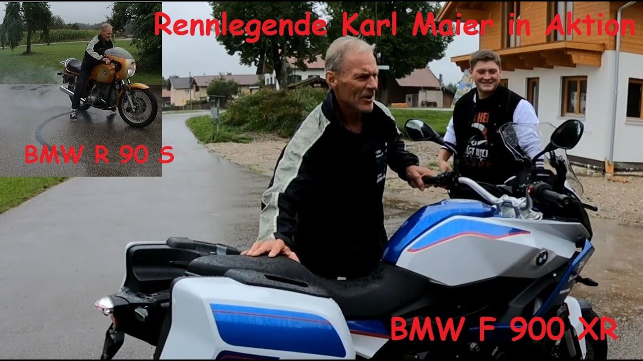 Lieferung neue BMW F 900 XR durch Rennlegende Karl Maier