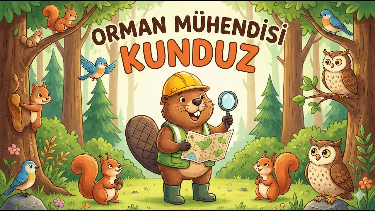 Çocuk Masalları - Orman Mühendisi Kunduz - 57