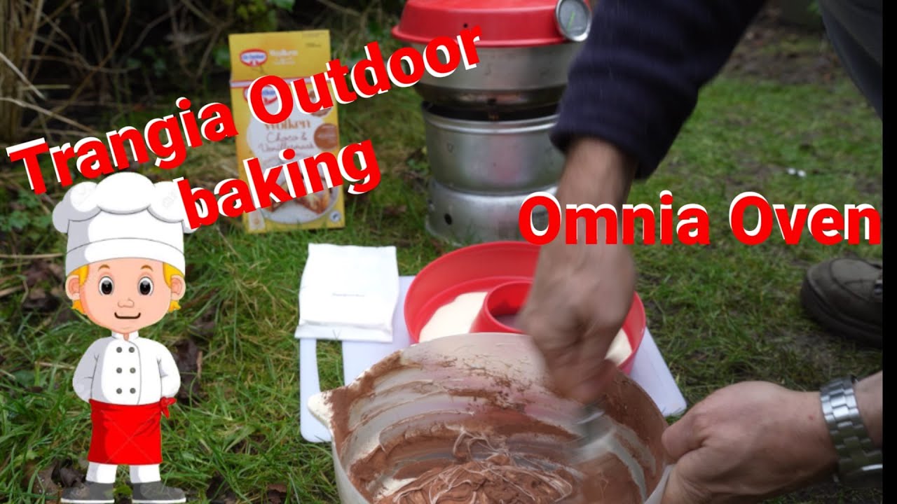 Trangia outdoors baking: Vanilla / Chocolate Cake Trangia Storm cooker / Omina oven