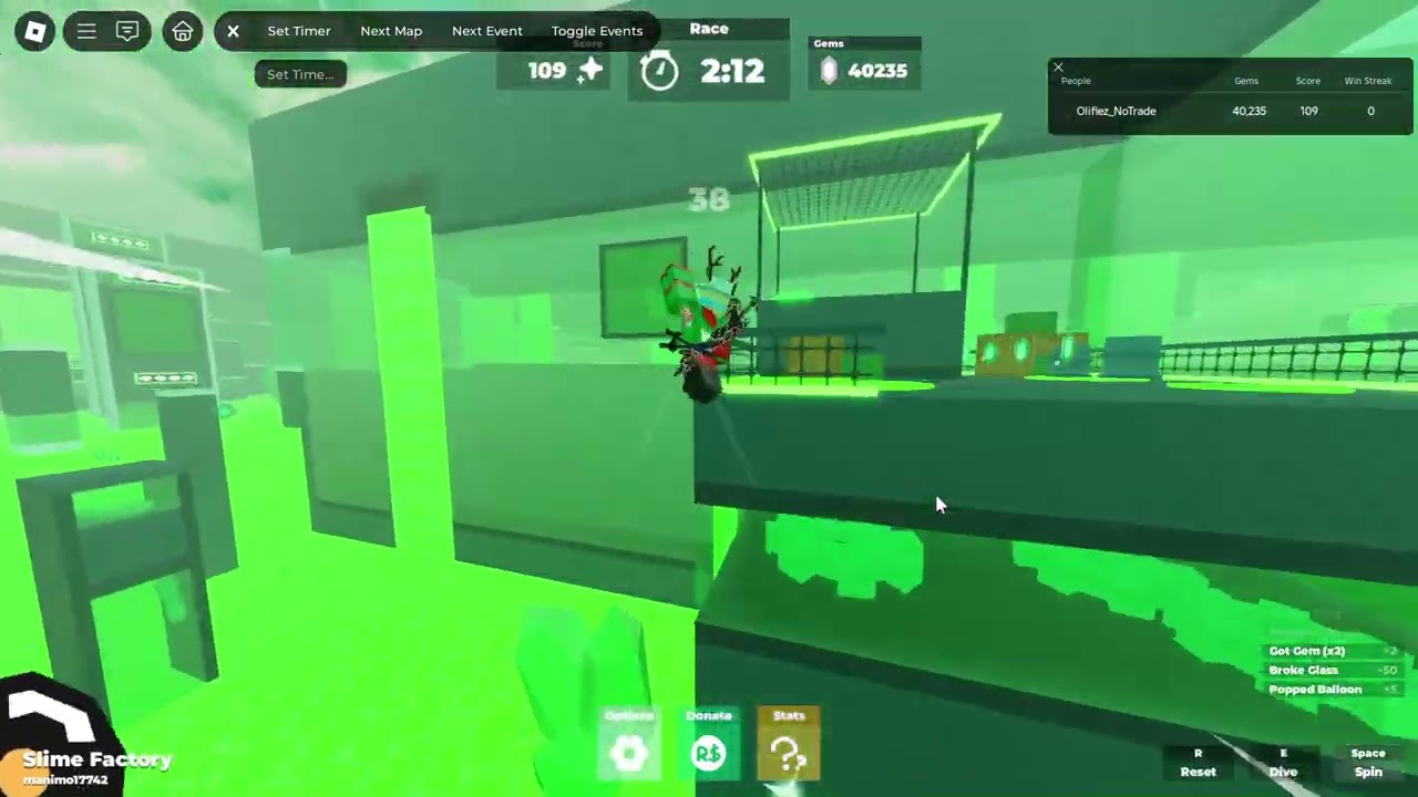 Slime Factory in 55.33 -- Roblox Superstar Racers