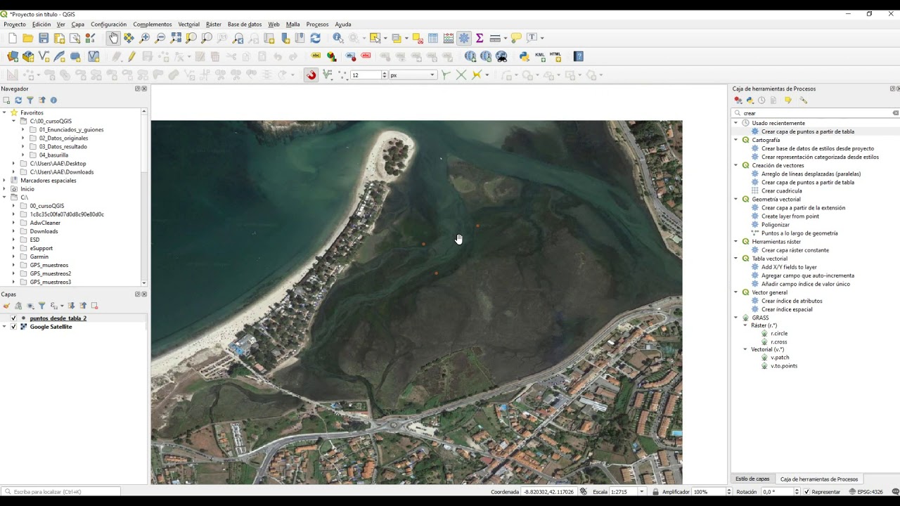 5. How to georreference and reproject layers