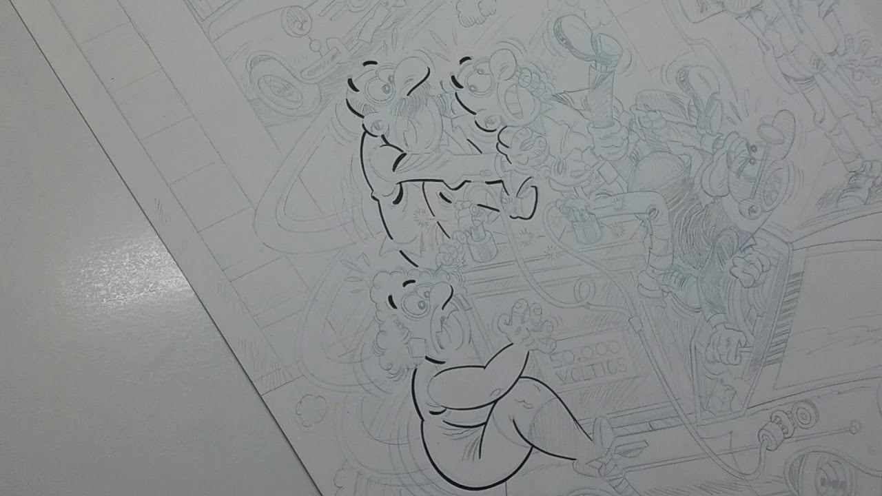 Entintado de ilustración