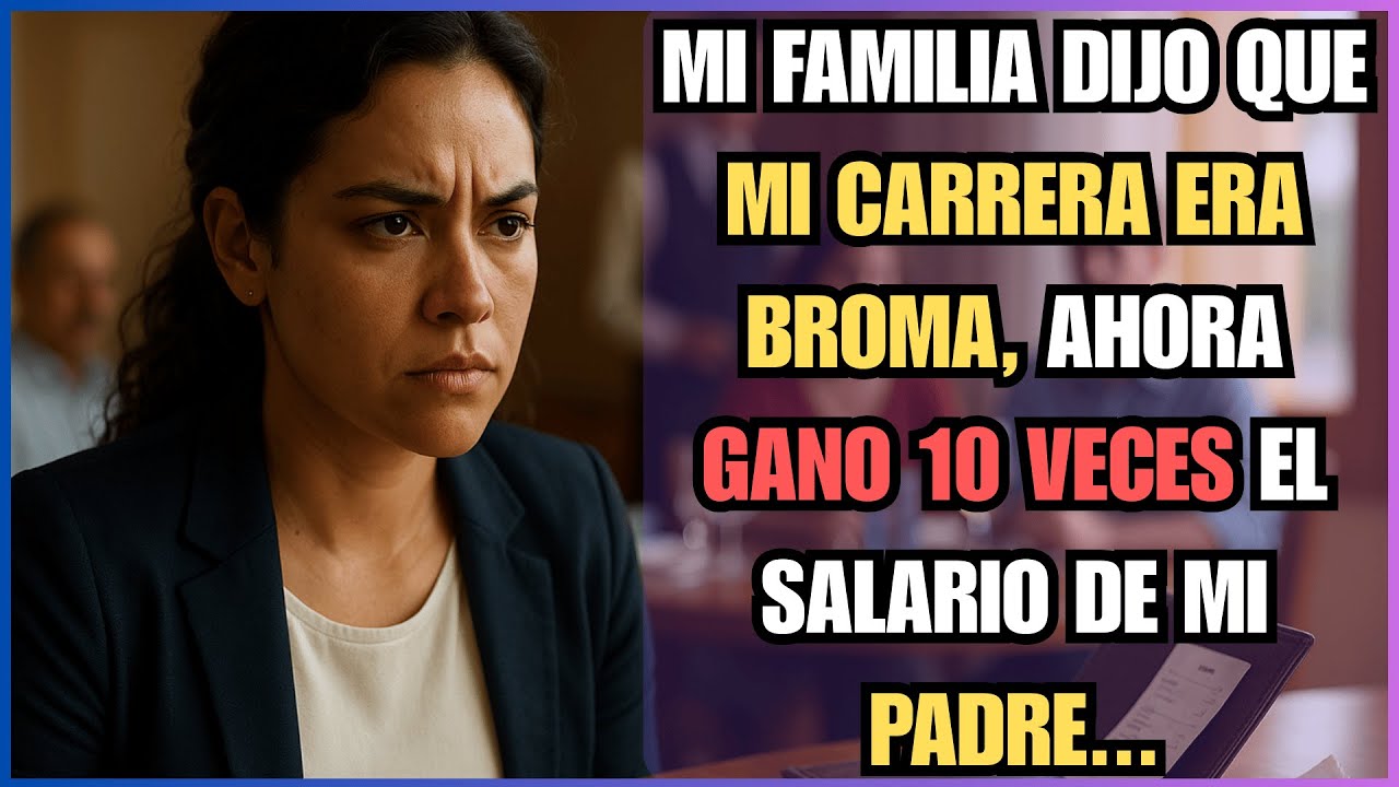 MI FAMILIA DIJO QUE MI CARRERA ERA BROMA, Ahora Gano 10 Veces El Salario De Mi Padre...