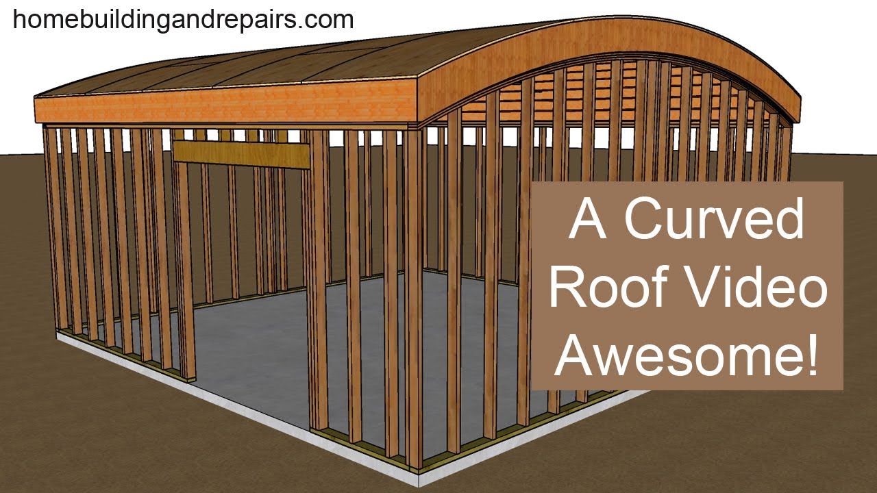 You're Not Going To See This Every Day - How A Curved Garage Roof Can Be Built