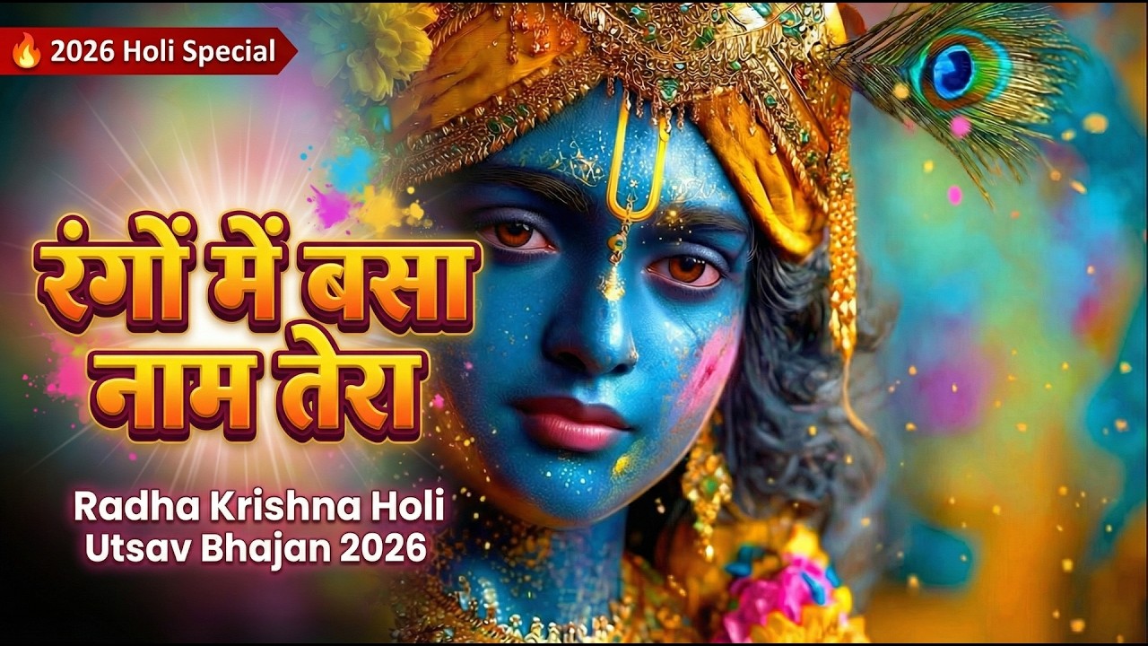 रंगों में बसा नाम तेरा | Radha Krishna Holi Utsav Bhajan | 2026 Viral Holi Song