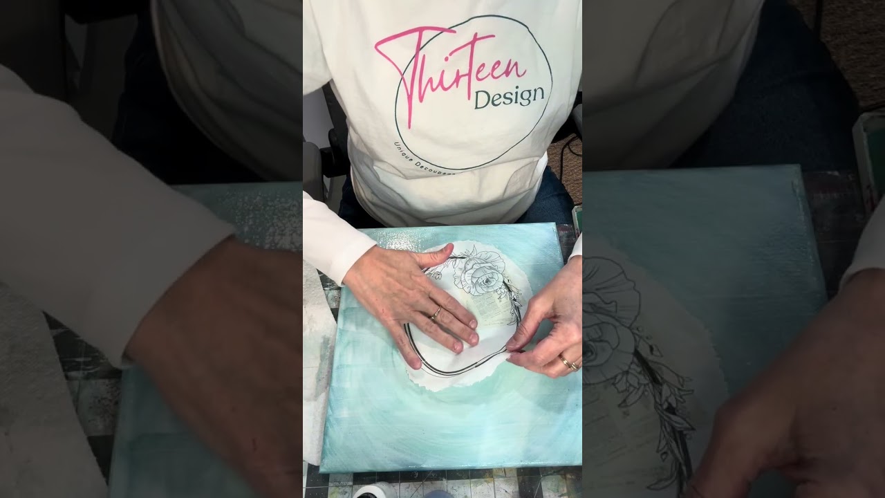 Decoupage Canvas Kit Project including Foils!