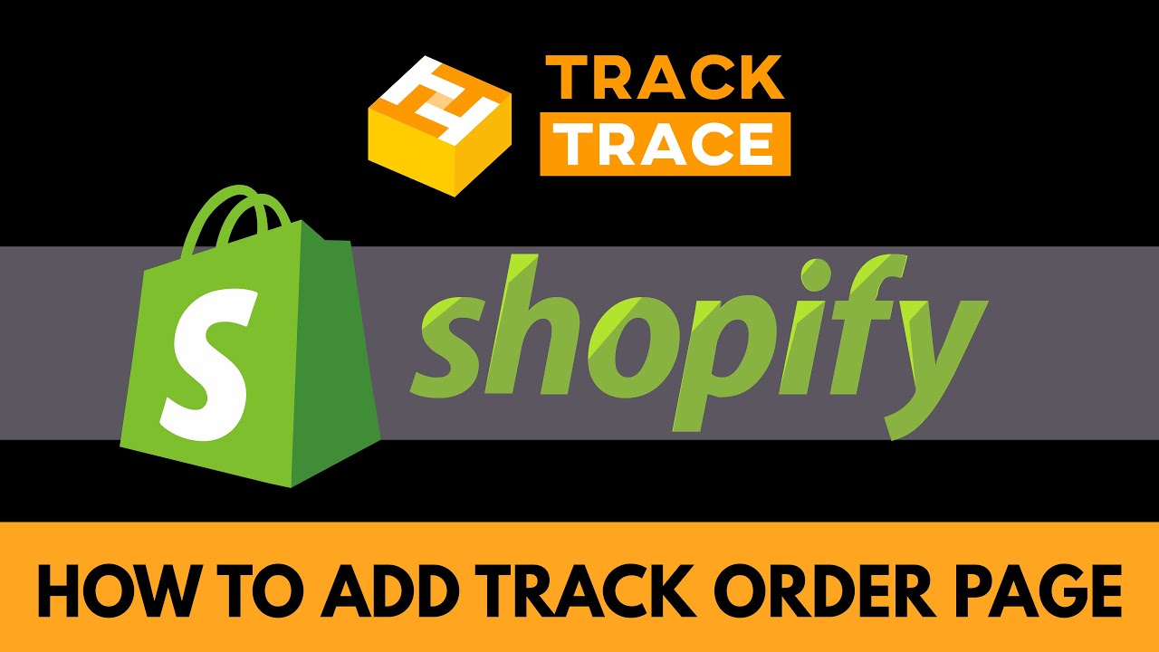 Track order status page for Shopify store
