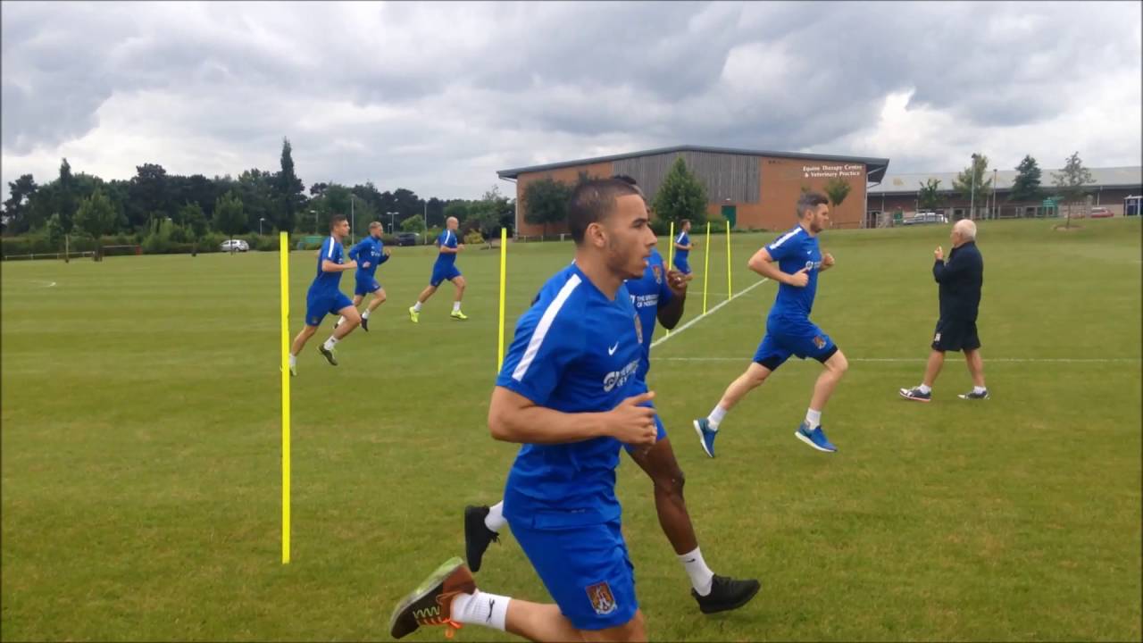 PRE-SEASON DAY ONE: Running drills on day one of pre-season training