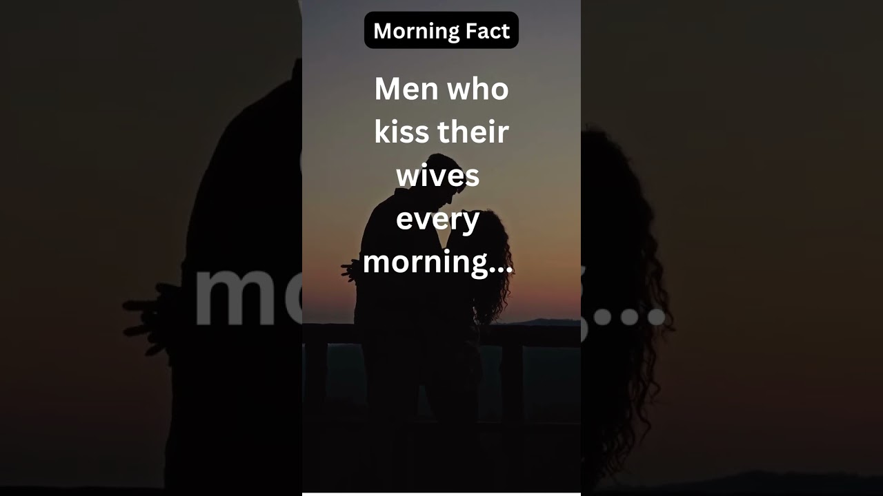Morning kiss... Do u kiss your wife every morning- Comments👇