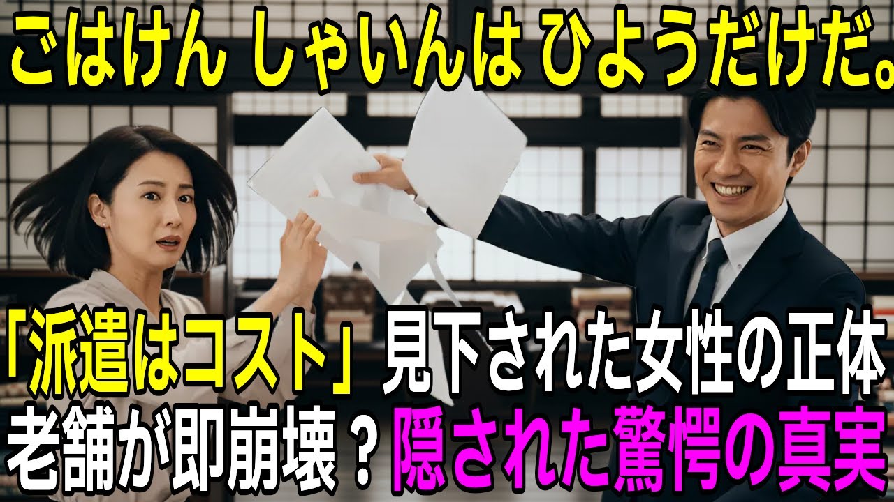 ​「派遣はゴミｗ」営業１位をクビにした部長の末路。翌日、職人が取引停止で会社崩壊…【感動する話】【朗読】