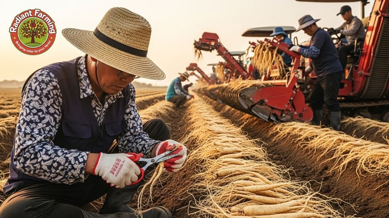 How Korean Farmers Grow, Harvest, and Process Thousands of Ginseng Roots