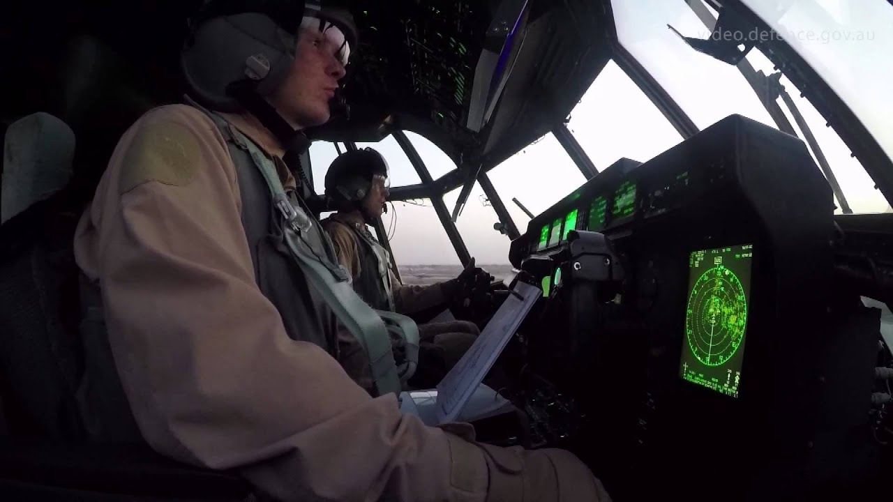 C-130 Hercules helping to set-up in Iraq