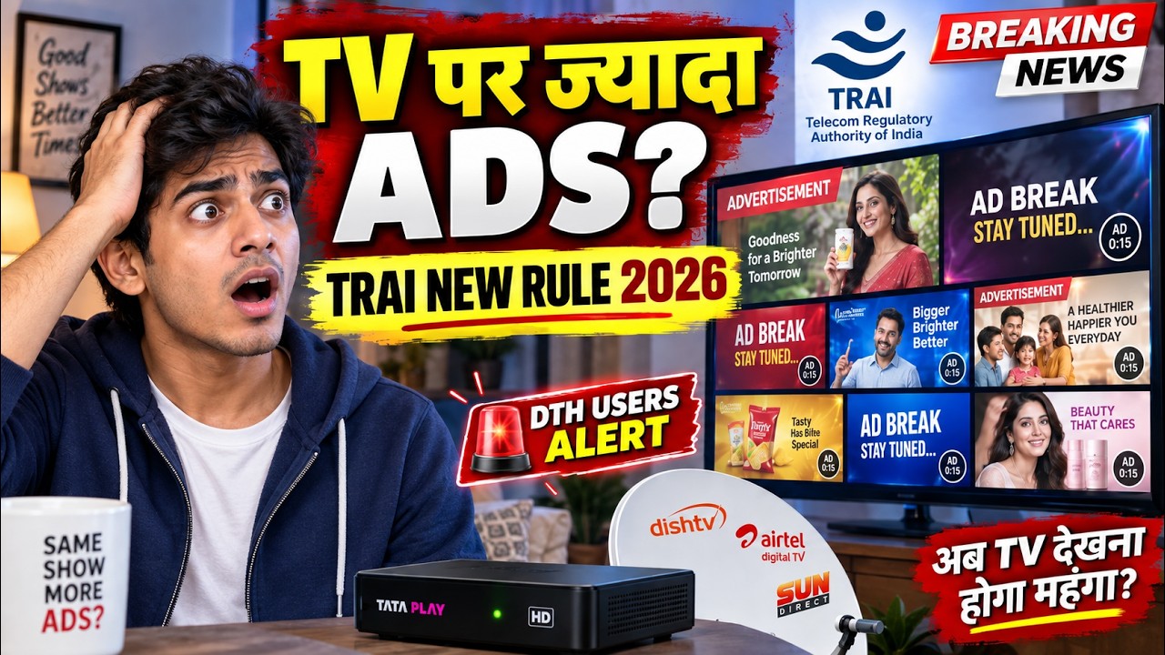 TRAI New TV Ad Rule 2026: More Ads on Tata Play, Airtel DTH & Dish TV?
