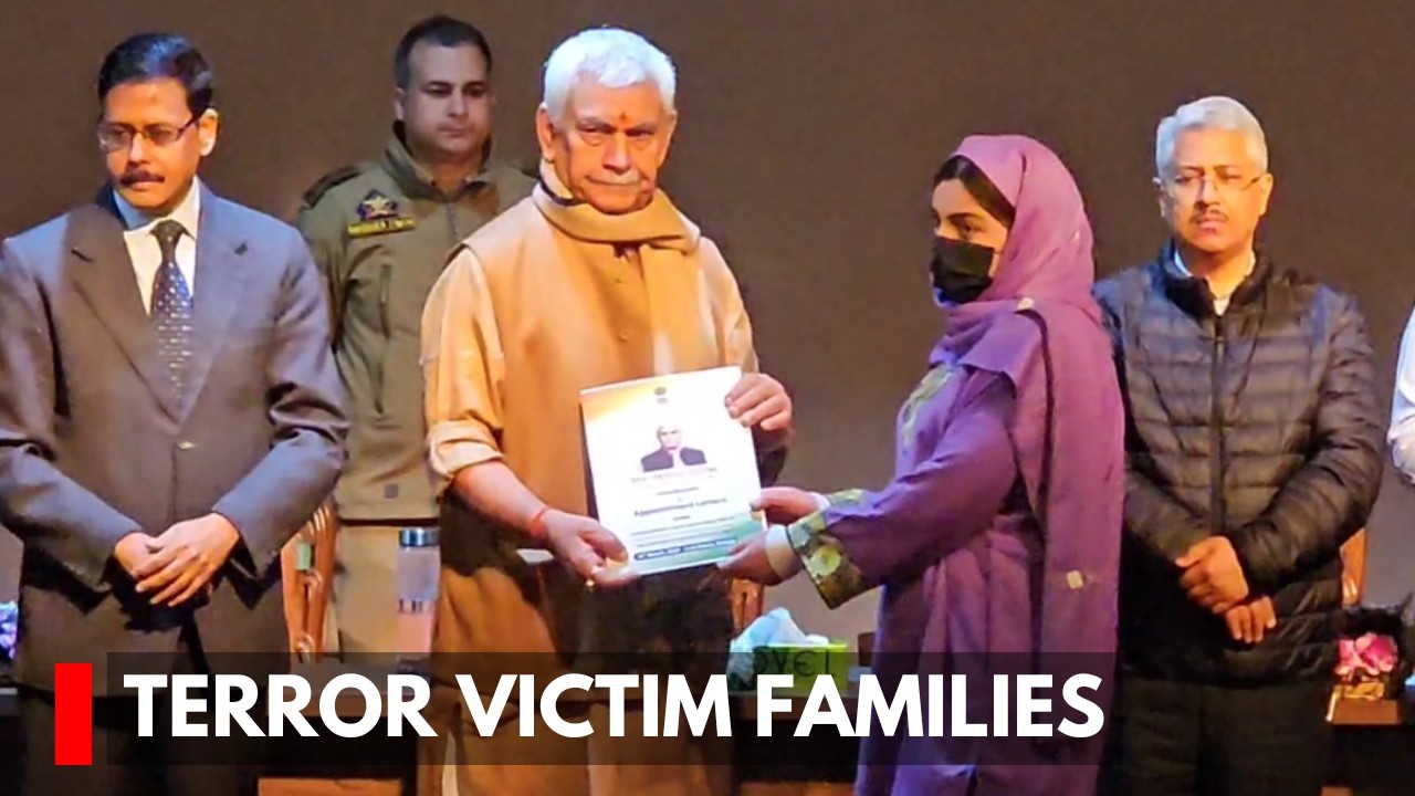 Terror Victim Families Express Gratitude To LG For  Giving Them Appointment Letters