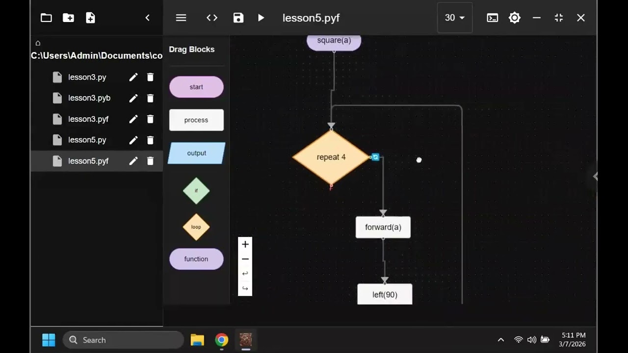 Flowchart-Blockly-Python 05