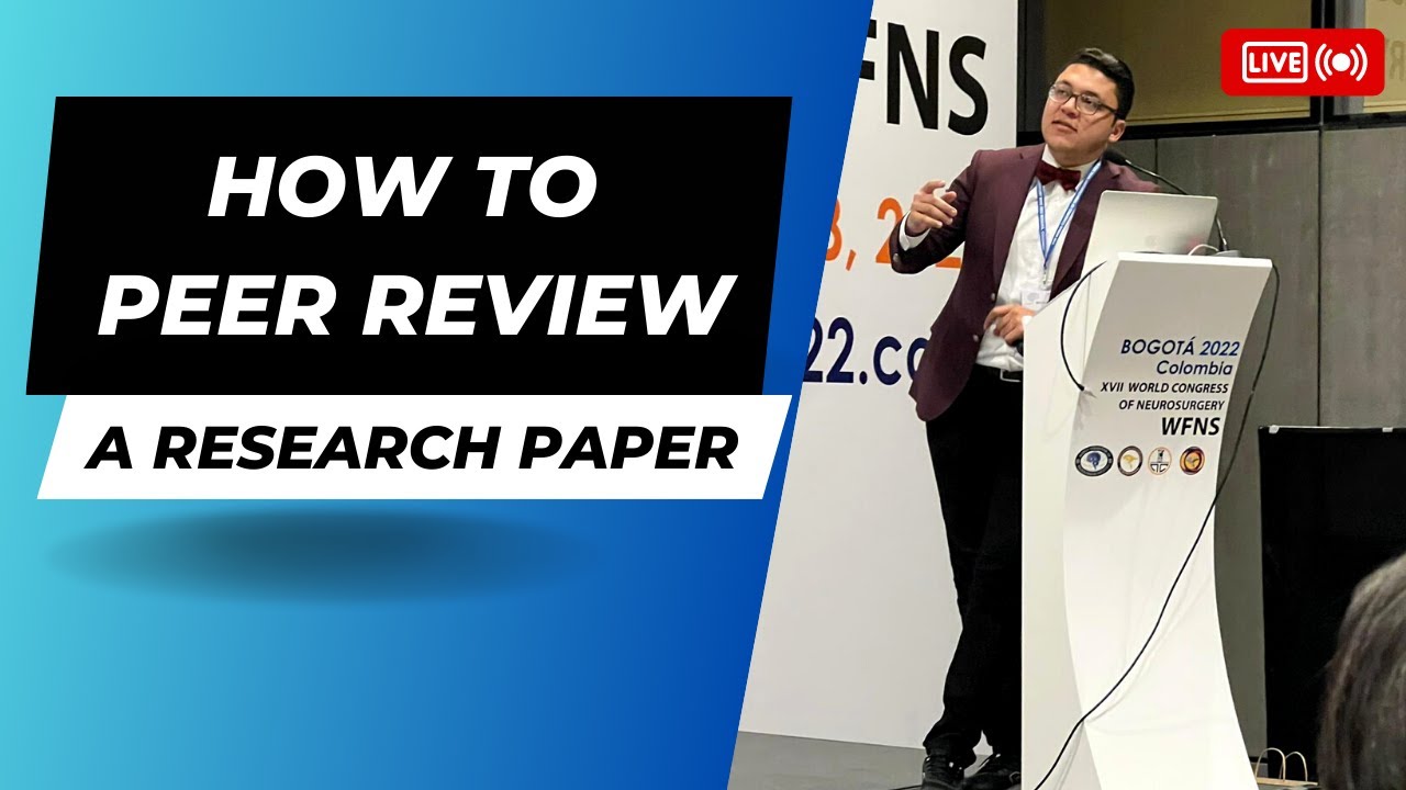 Welcome to the Peer Review Course