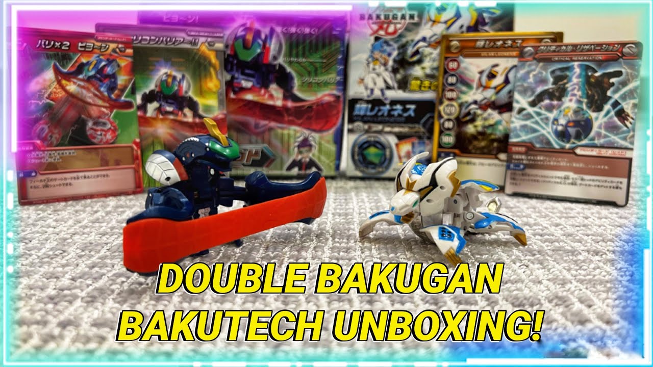 DOUBLE BAKUGAN BAKUTECH UNBOXING! Barri Beyond & Kilan Leoness