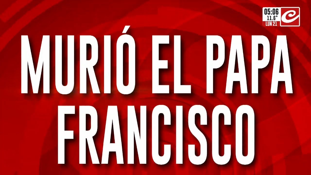 Murió el Papa Francisco: el Sumo Pontífice falleció a los 88 años