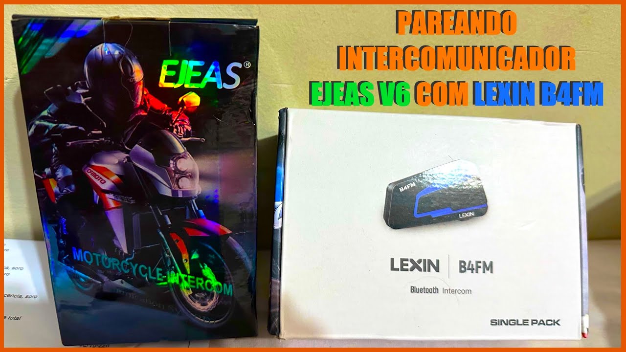 PAREANDO INTERCOMUNICADOR EJEAS V6 COM LEXIN B4FM!