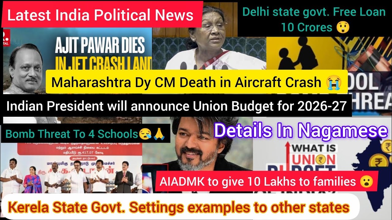 Latest India Political News!! 28/1/2026!! Details In Nagamese