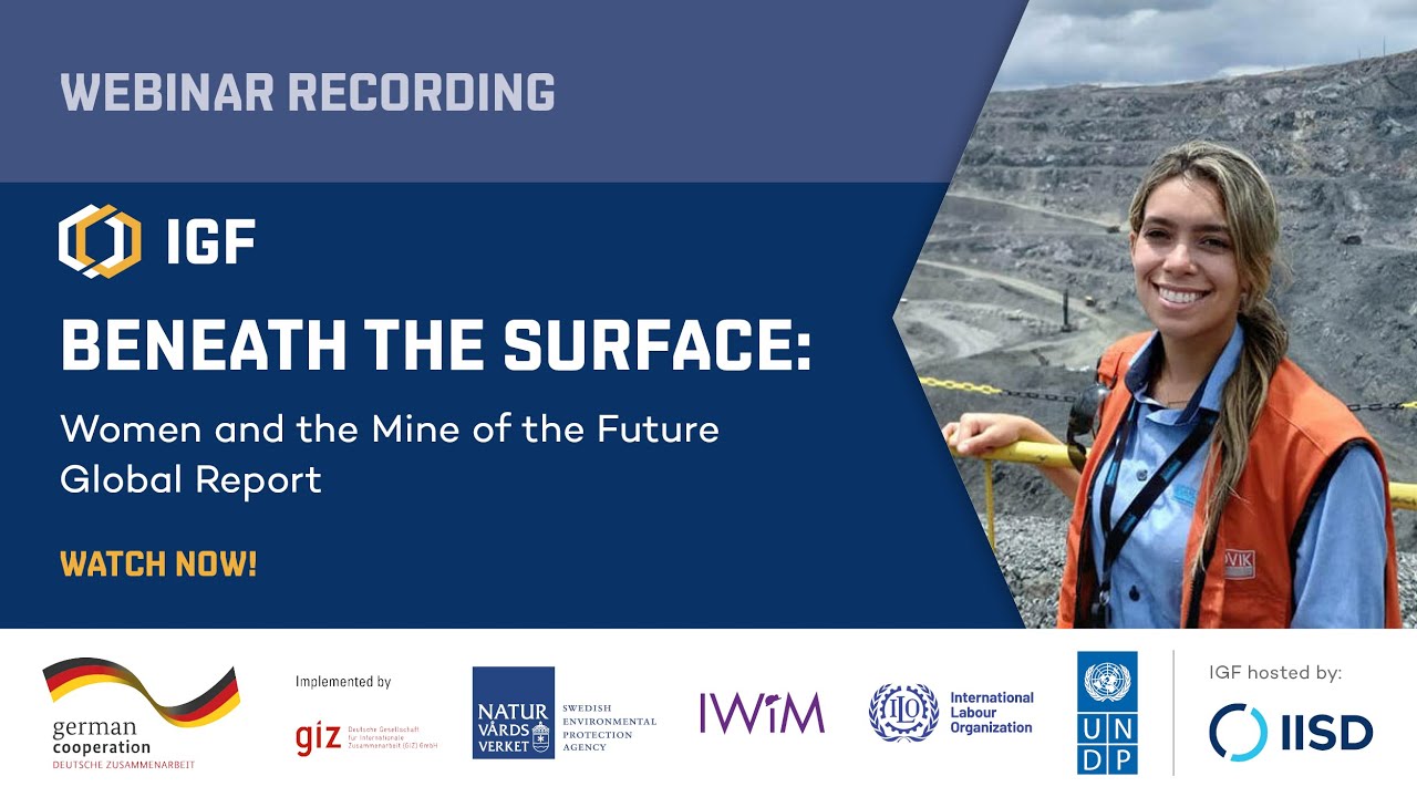 Webinar | Beneath the Surface: Women and the Mine of the Future Global Report