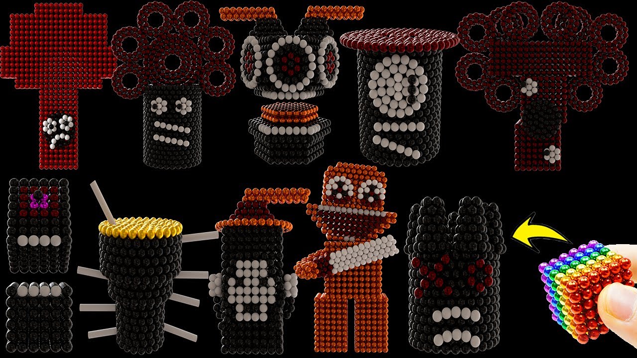 Создание Мистера Дерева из МАГНИТНЫХ ШАРИКОВ All Phases - Sprunki Incredibox [Phase11-20]
