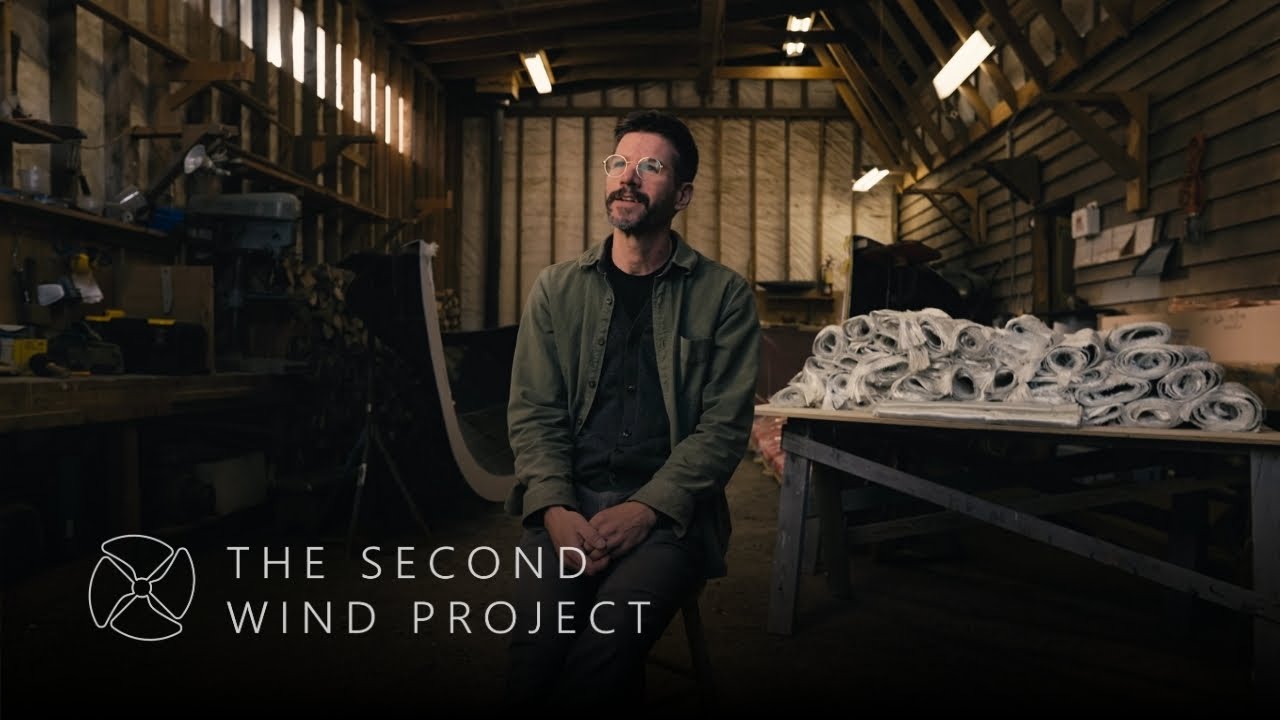 The Second Wind Project, recycling a decommissioned wind turbine blade into a custom-built boat.