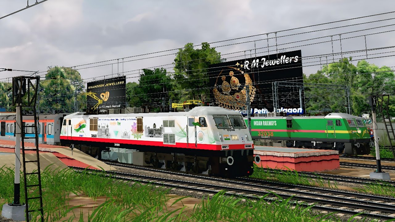 CR KING ARRIVAL & DEPART JALGOAN WITH HEAVY TRAFFIC I MSTS