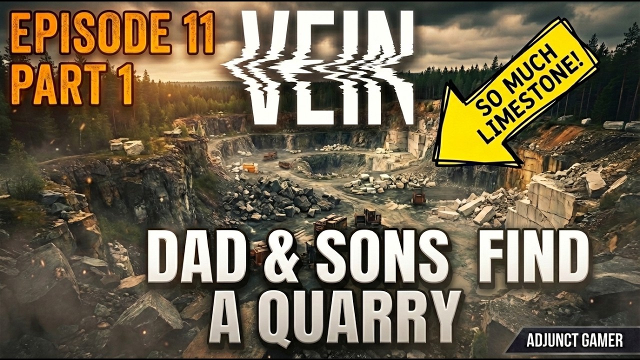 VEIN: Dad & Son Find the BEST Quarry for LIMESTONE and Loot...!  Episode 11 Pt 1