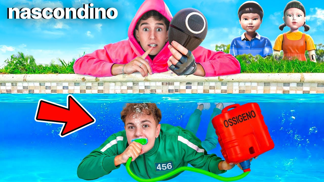 Nasconditi dalla GUARDIA di SQUID GAME e Vinci 1000€ in Villa The Booyz!