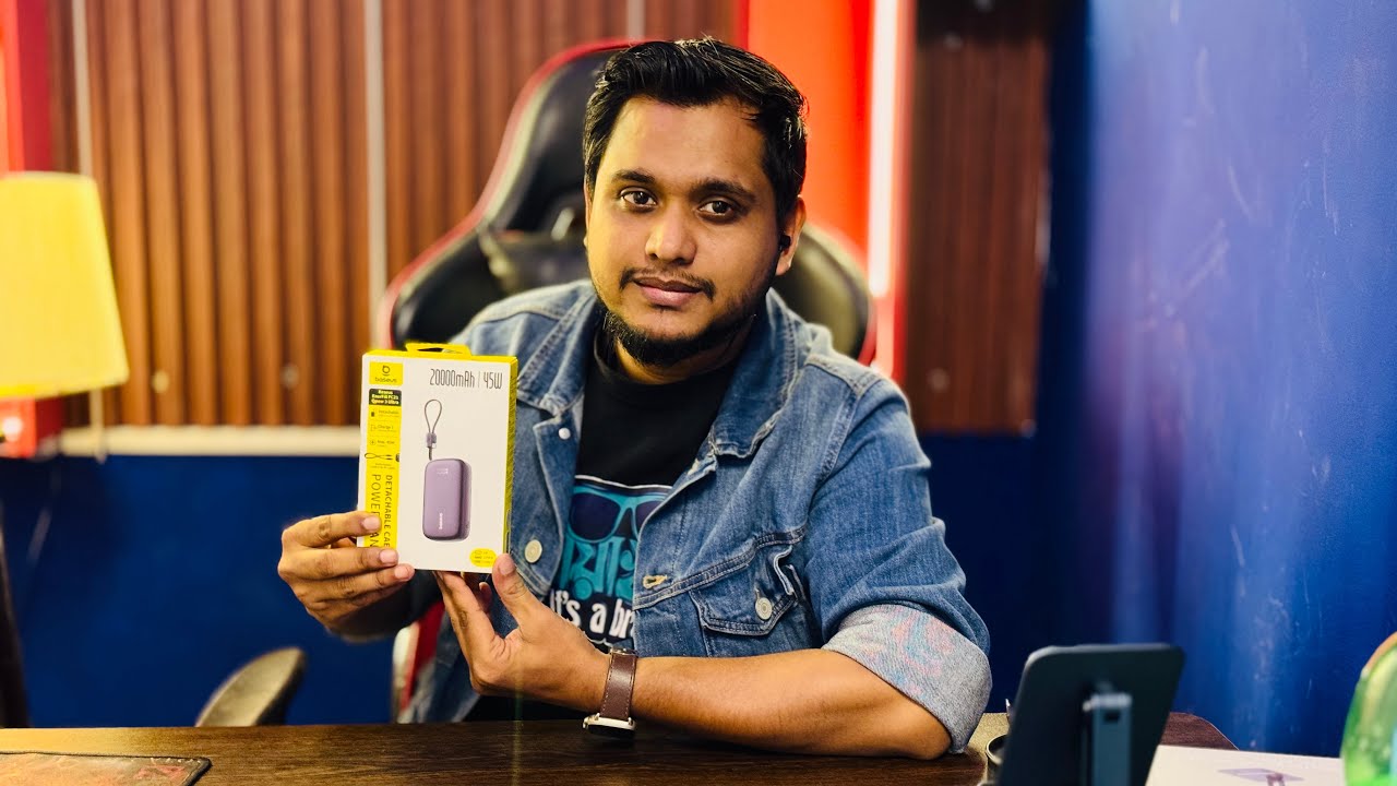 Baseus 45W 20000mAh Power Bank with Ultra C to IP Cable | Super Fast Charging Review in Bangla 