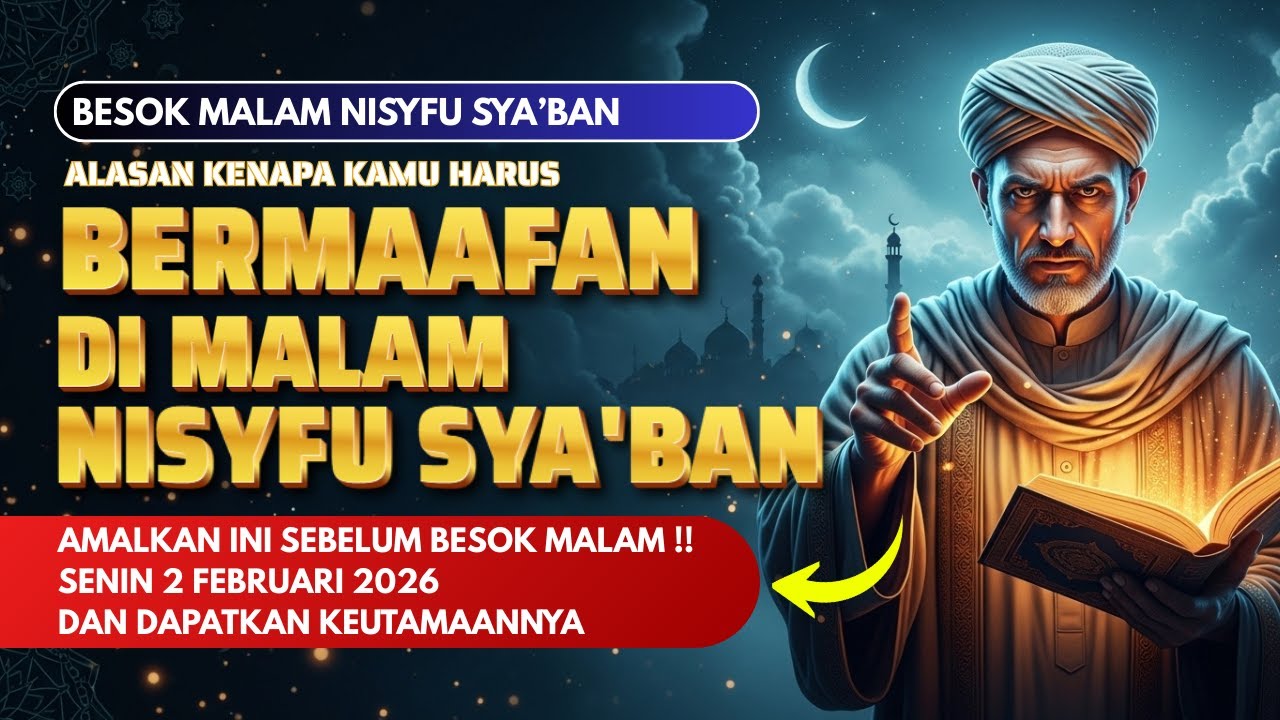 INILAH ORANG YANG MENDAPATKAN KEUTAMAAN MALAM NISYFU SYA'BAN | Tonton Sampai Habis & Amalkan Ini!!