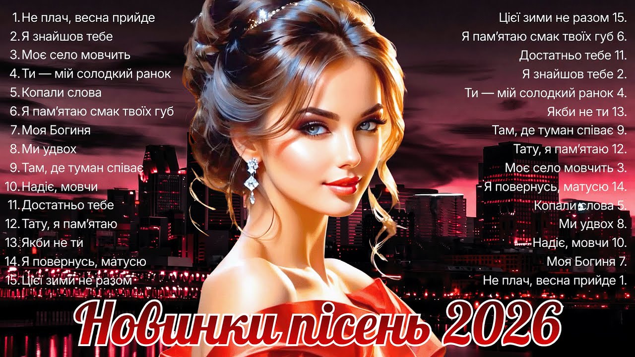 Хіти 2026! Гаряча Українська Музика! Топ Хіти України 2026