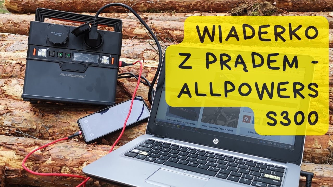 Stacja zasilająca Allpowers S300 oraz panel słoneczny Allpowers SP012 - recenzja