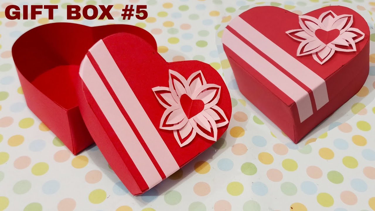 Heart GIFT BOX #5 - Kotak kado love dari kertas karton