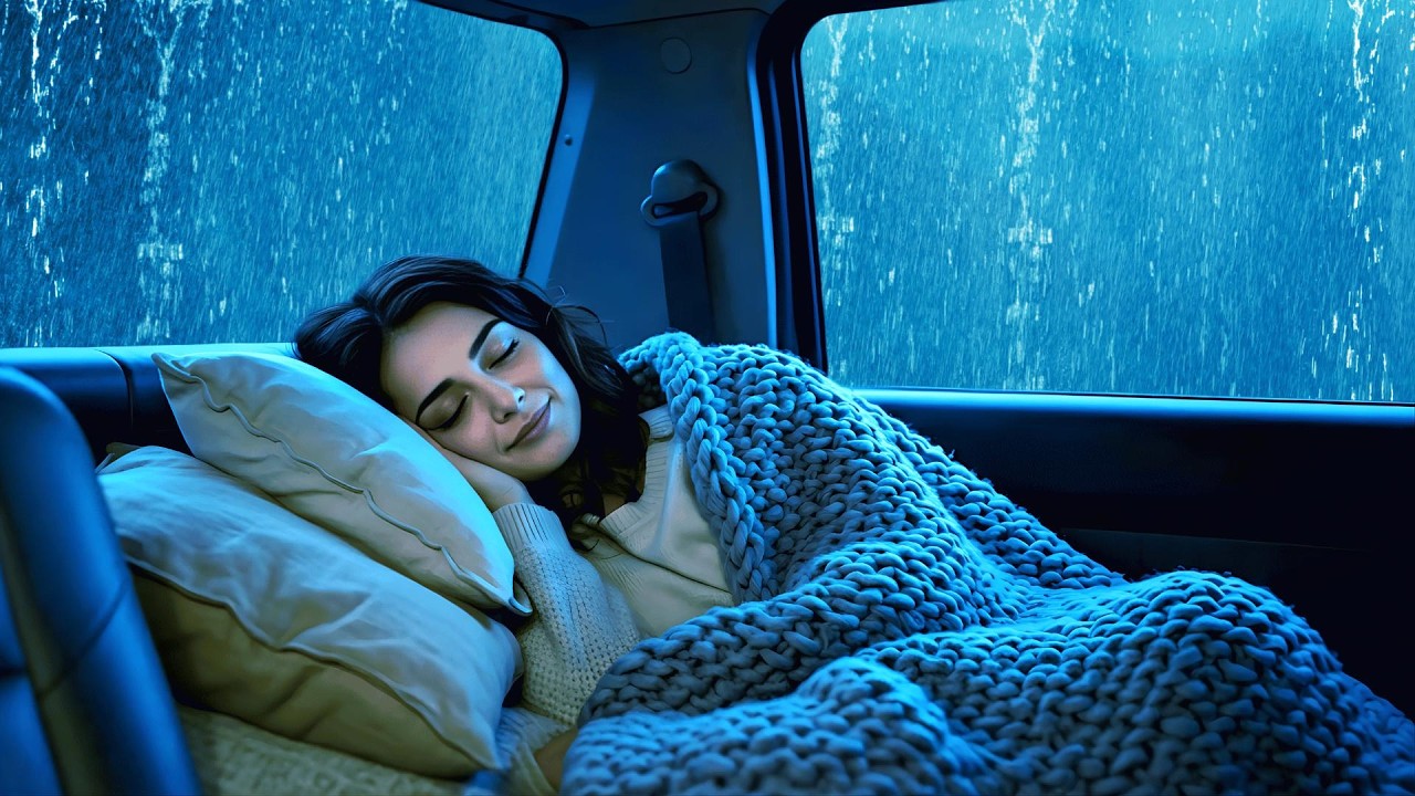 ⛈️Sleep Sounds 🚗Powerful Storm Cozy Car Deep Sleep Boost