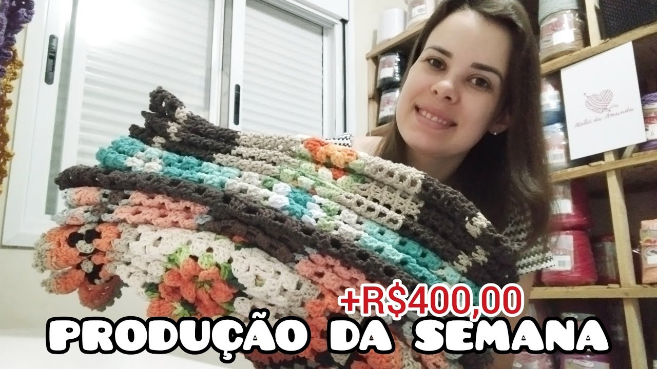 😱 PRODUÇÃO DA SEMANA COM O CROCHÊ// +R$400,00 EM PEÇAS #crochet #croche #vlog